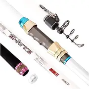 Fishing Rod Spinning Fishing Pole Carbon Power Telescopic Rock Fishing Rod Carp Feeder Rod Surf Long Shot Pole (Color : A, Size : 3.9m)