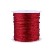 100M X 0.8mm Nylon Chinese Knot Cord Rattail Macrame Thread String Burgundy