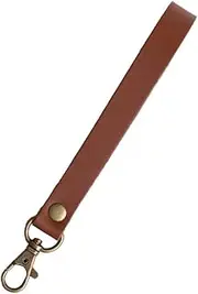 日本紐釦貿易(Nippon Chuko) NBK MAW28-BR Genuine Leather Handle for Clutch Bags, Width 0.6 inches (15 mm), Length 7.5 inches (19 cm), Brown