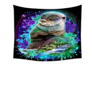Animal Art Waterfall Otter Spirit Tapestry