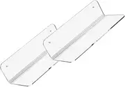 NOLITOY 1Set Audio Stand Acrylic Wall Mounted Wireless Speaker Storage Rack for Office Game Room and Bathroom Transparent Design for Organized Audio Display