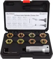 10-Piece Axle Spindle Thread Chaser Set, Thread Rethreading Restorer Tool Metric