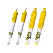 Front + Rear 50mm RAW 4x4 Nitro Max Shock Absorbers for Nissan Navara D40