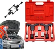 Zqkimzi Axle Thread Repair Tool, Restorer Kit, Lock Wrench Axle Bolt Adjustment, Sturdy Materials, Long Lasting for Automotive Furniture Marine Boat Maintenance, 35x25x6cm