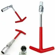 1x Car Spark Plug Remover Installer 16mm T-Handle Flexible Spanner Socket Wrench (for: Renault)