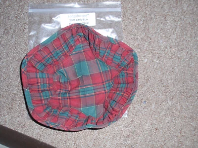 Longaberger 2001 LITTLE STAR Liner- Evergreen Plaid-NEW!!