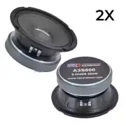2X RDCARSHOW A3S600 PRO LA 6″ 600W CLOSED BACK MIDRANGE-MIDBASS SPEAKER