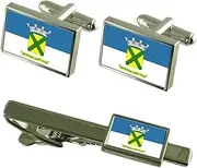 [Select Gifts] The City of Santo Andre, Sao Paulo Flag Cufflinks Tie Clip Box Gift Set