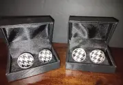 Team Cufflinks Alabama Crimson Tide Houndstooth Print 2 Box Set