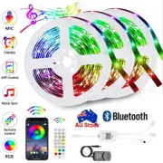 RGB LED Strip Light 5050 Waterproof 5-30m 12V 24key Bluetooth Controller