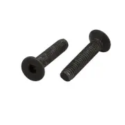 2pcs M4x20mm 10.9 Grade Flat Countersunk Head Hex Socket Left Hand Thread Bolt