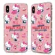 ♥小花花日本精品♥Hello kitty凱蒂貓45週年系列空壓氣墊防摔保護殼手機殼軟殼-粉紅世界款~預