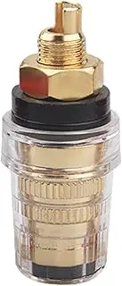 Banana Plugs for Speaker Wire, Copper Binding Post Speaker Amplifier Terminals with Transparent Cover, Detachable Video Speaker Terminal Connectors for Amplifier Speaker