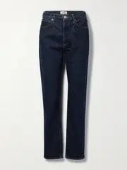 [AGOLDE] AGOLDE - + Net Sustain '90s Pinch Waist Long High-rise Straight-leg Organic Jeans - Dark denim - 30 30 Blue
