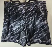 AND1 Mens Athletic Shorts Size 3XL Elastic Waist With Pockets NEW