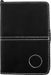 XXHUO Golf Scorecard Holder, Golf Card Holder PU Leather Golf Notebook Accessories For Men Women Waterproof Golf Score Cards Cover Without Yardage Paper Black
