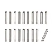 3x8mm Dowel Pins, 20pcs Round Head Flat Chamfered End Dowel Pin