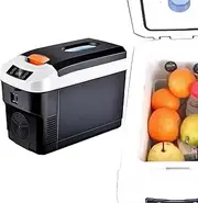 Car Fridge - Camping Small Refrigirator | Portable Refrigerator Freezer | Vehicle Electric Cool Box | Personal Fridge For Camping, Outdoor Travel, Temperature Control