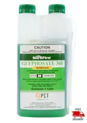 Surefire Glyphosate 360g/L Weed Killer & Herbicide 1L Glypho Pro Strength