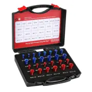 26Pcs Nut and Bolt Thread Checker, Nut and Bolt Measurement Tool Set, Nut Bol...