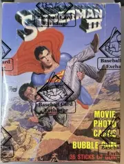 1983 TOPPS Superman 3 BBCE SuperMan III FULL BOX Wax Pack Baseball Card Exchange
