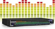 Graphic Equalizer,31 Band Stereo Professional Digital Graphic EQ,10 Effect Modes Pre-stored,Prevent Howling,High/Mid and Bass Adjustment,for KTV Stage Performance