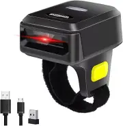 Bluetooth Ring 2D QR Barcode Scanner Wearable Wireless Bar Code Reader Scanner