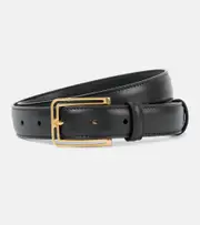 [The Row] The Row Frame leather belt Inch 35.5 black