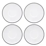 Espresso Saucers Dansk Kobenstyle 844323 Set of 4 Demitasse Dinnerware Slate