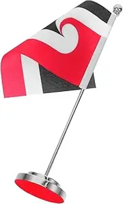 jojofuny Flag Mini Desk Runner Elegant Table Flag Washable for Office Restaurant