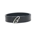 [Brioni] Brioni B Logo Belt 100 CM BLACK