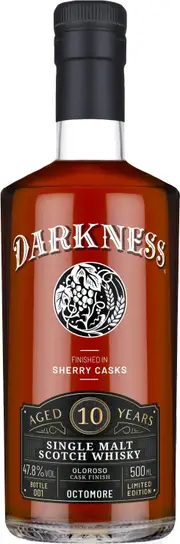 Darkness Octomore 10 Year Oloroso Single Malt Scotch Whisky 500ml