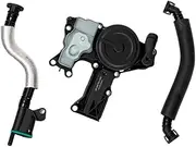HY-SPEED PCV Valve Oil Separator Engine Crankcase Vent Valve with Valve Breather Hose Kit Compatible with A4 A5 A6 Quattro Q3 Q5 allroad 2012-2018 2.0T 06H103495AE 06H103495J 06H103495AK