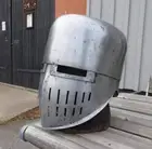 Medieval SCA HMB 18 Gauge Templar Knight Helmet Combat Armor Replica Helmet