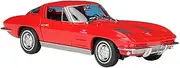 Scale Finished Model Car 1:24 Scale for Chevrolet Corvette 1963 Car Alloy Die-cast Static Metal Finished Model Toy Gift Miniature Replica Car(Red)