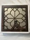 Wocred 2 PCS Square Wall Mirror,Gorgeous Rustic Farmhouse Accent Mirror