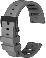[Anbeer] Silicone Quick Release Watch Straps,Fluororubber Watch Bands 18mm 20mm 22mm,Rubber Watch Strap for Men and Women