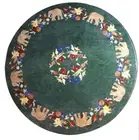 2' green marble Table Top round Inlay Pietra Dura Art Coffee Dining center k21