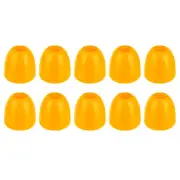 20Pcs Plastic Bell End Stoppers, Cord End Lock Rope Fastener, Gold Yellow
