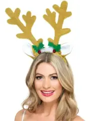 Brown Reindeer Antlers Headbopper Christmas Costume Headband