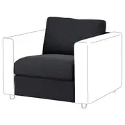 VIMLE 1-seat section, Saxemara black-blue