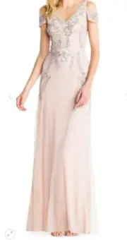 NEW Size 2P Adrianna Papell AP1E203113 Long Formal Dress