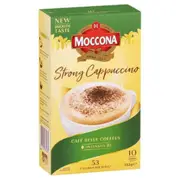 Moccona Strong Cappuccino Coffee Sachet 10 Pack x 1