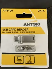 USB CARD READER USB-A, USB-C MALE - MICRO SD FEMALE