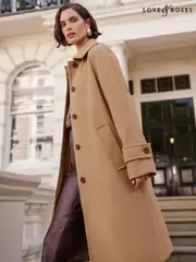 Love & Roses Camel Car Coat (650789) | $159