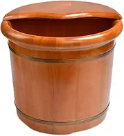 Wood Foot Tub Foot Spa Bath Massager Sauna Wooden Bucket,Spa, Sauna, Soak Footbath Basin, Handmade Massage Bucket Foot Bath, Foot Spa Wash Bucket Feet Bath Basin Tub Foot Bath Spa Bowl for F Beauty
