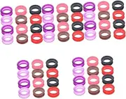 5sets Silicone Ring Kitchen Scissors Rings Scissor Inserts Ring Size Adjuster Hairdressing Scissors Hair Dresser Scissor Cuticle Tip The Ring Grooming Scissors for Dogs 12pcs*5