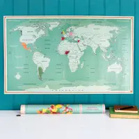 在飛比找HOTAI購優惠-【Rex LONDON】收納筒+世界地圖海報刮畫 | 牆壁裝