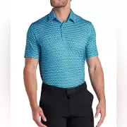 NWT Puma MATTR Palm Tree Deco Aqua Blue Black Polo Cedar Hammock men’s size XXL