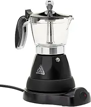 LEAF & BEAN Electric Espresso Maker Electric Espresso Maker, Black/Silver, DLE0073
